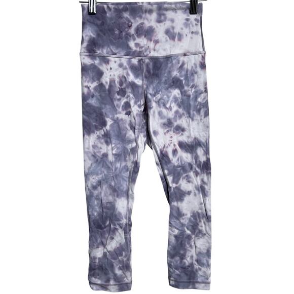 Lululemon Align High Rise Leggings Waist Purple Marble *Dimensions in Pictures* - Picture 1 of 5